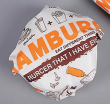 Hamburger packing paper: 41g coated paper